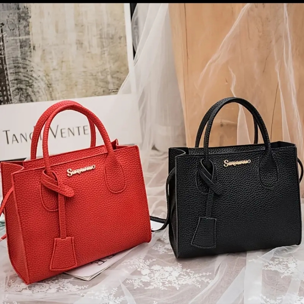 Elegant Purse, Women's Simple Faux Leather Handbag, Casual Zipper Shoulder Bags - Picture 3 of 16